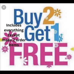 Buy 2 get 1 FREE